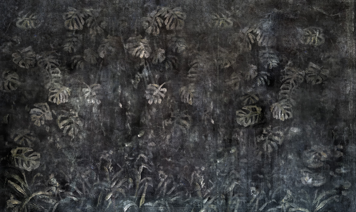 Tapeta artystyczna Lascaux — Rośliny nocy, wizualizacja wnętrza | Wallfam