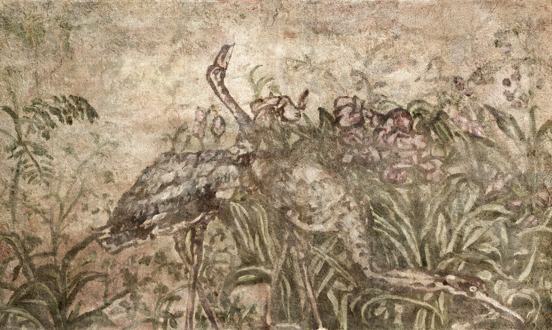 Tapeta artystyczna Lascaux — Słoneczny ukłon, wizualizacja wnętrza | Wallfam