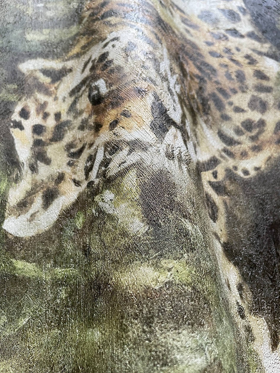 Ręcznie malowany obraz Lascaux — Spokój dżungli | Wallfam