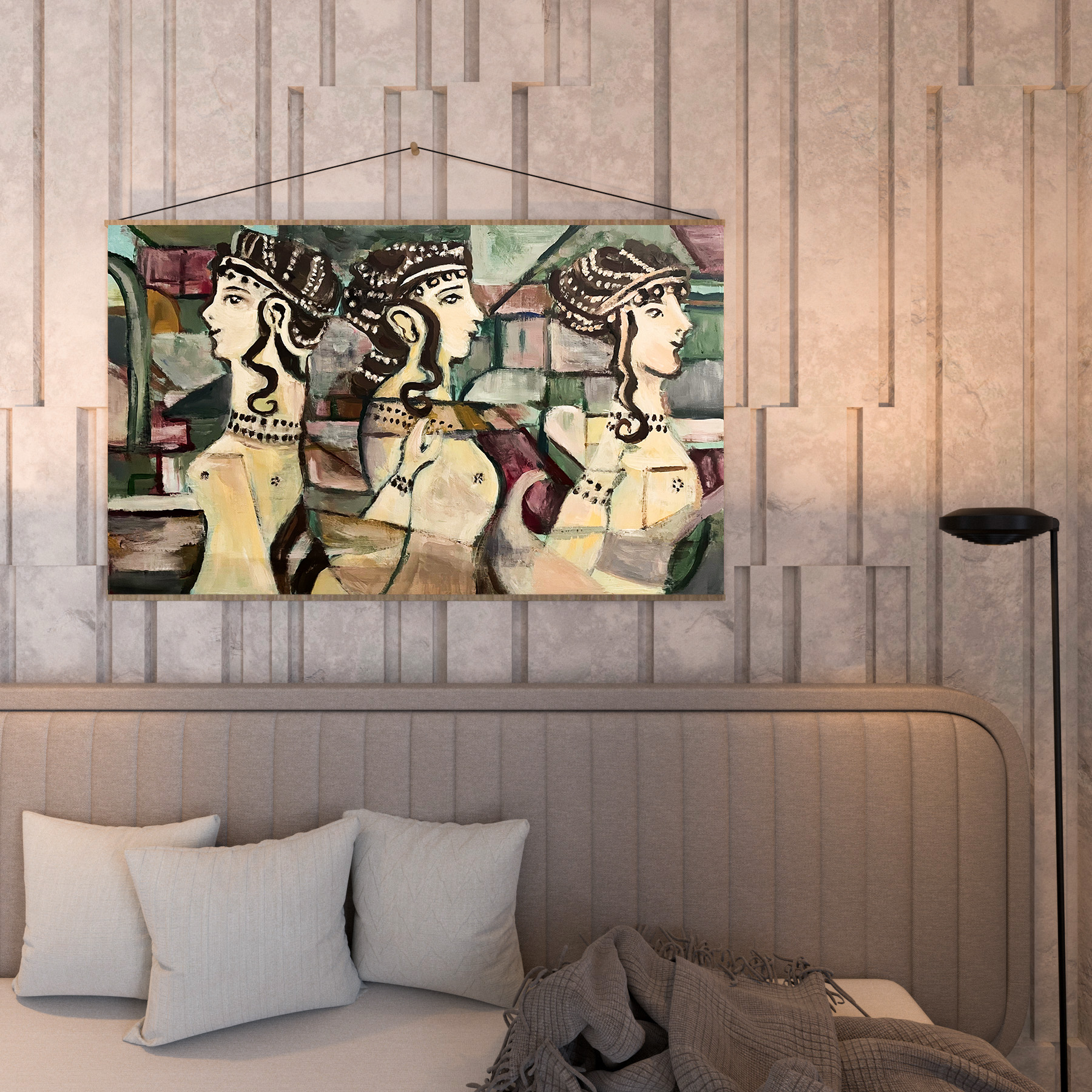 Ręcznie malowany obraz botaniczny — Panny w Pompejach | Wallfam